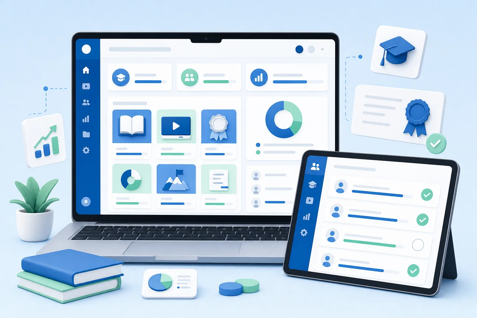 The GoodSuite LMS platform: course catalog, progress and learner reports